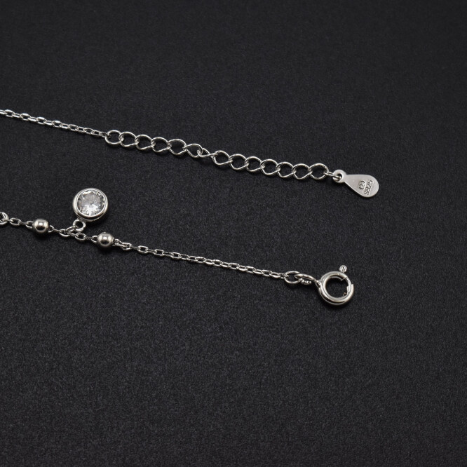 Bratara dama din argint  ”simple elegance” cu cristale swarovski