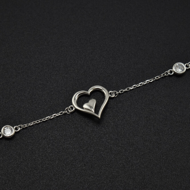 Bratara dama din argint  ”Sweet Heart”