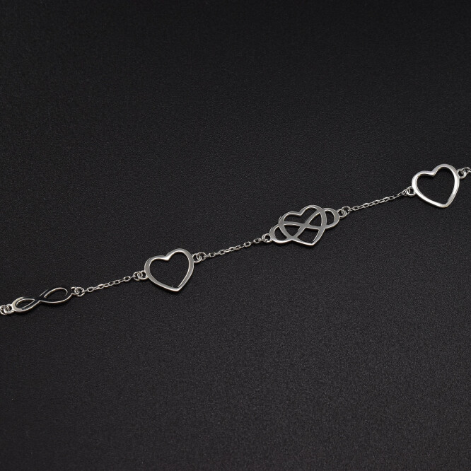 Bratara dama din argint ” infinity love”