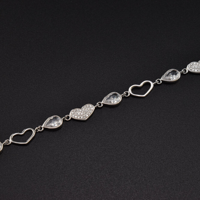 Bratara dama din argint cu cristale swarovski BDAG-B-229
