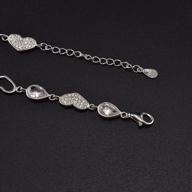 Bratara dama din argint cu cristale swarovski BDAG-B-229