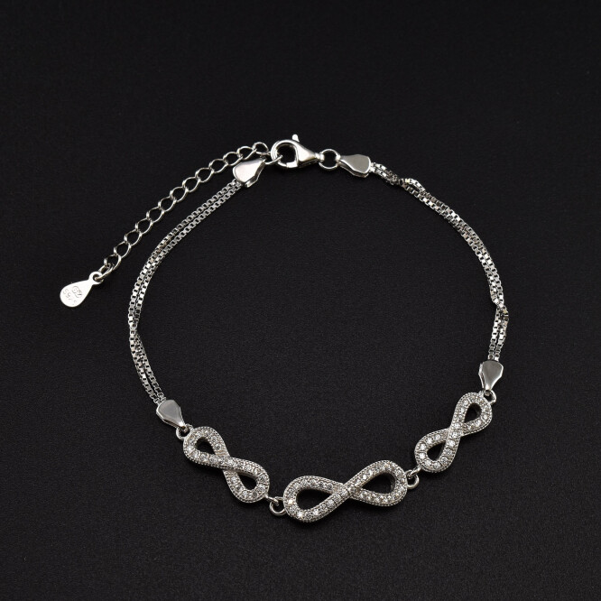 Bratara dama din argint cu cristale swarovski BDAG-B-231