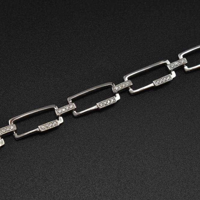 Bratara dama din argint cu cristale swarovski BDAG-B-233