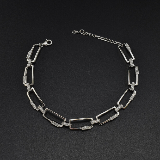 Bratara dama din argint cu cristale swarovski BDAG-B-233