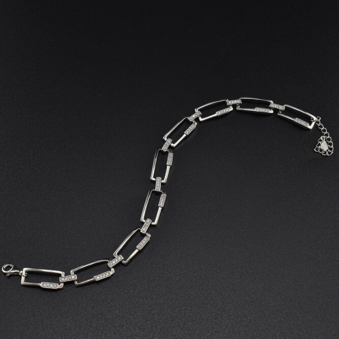 Bratara dama din argint cu cristale swarovski BDAG-B-233