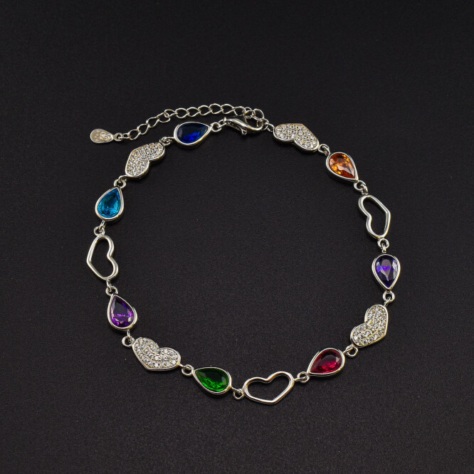 Bratara dama din argint cu cristale swarovski BDAG-B-236