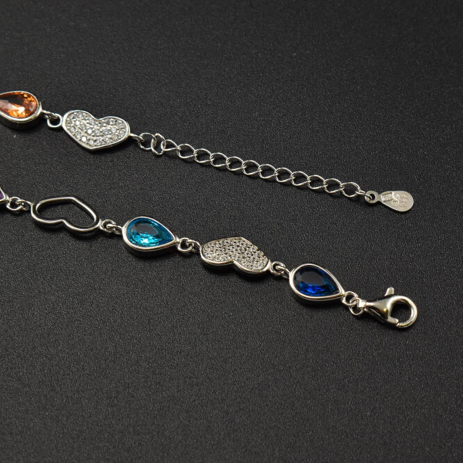 Bratara dama din argint cu cristale swarovski BDAG-B-236