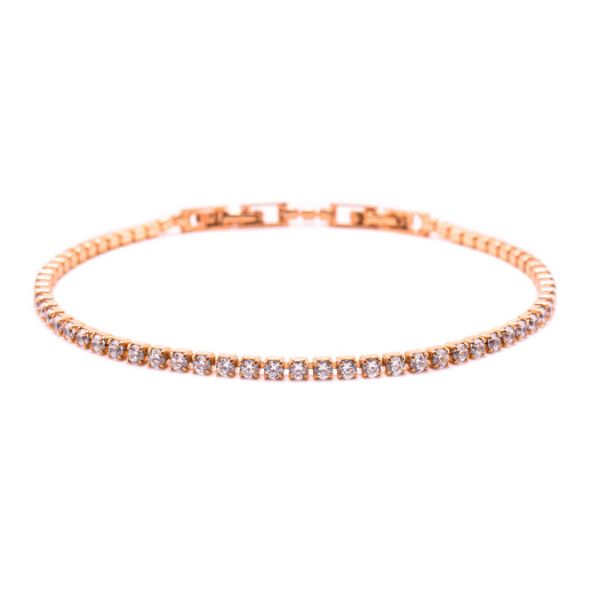 Bratara Tennis cu cristale swarovski placata cu aur 18K 