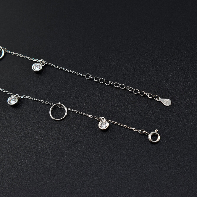 Bratara dama din argint cu cristale swarovski BDAG-B-27