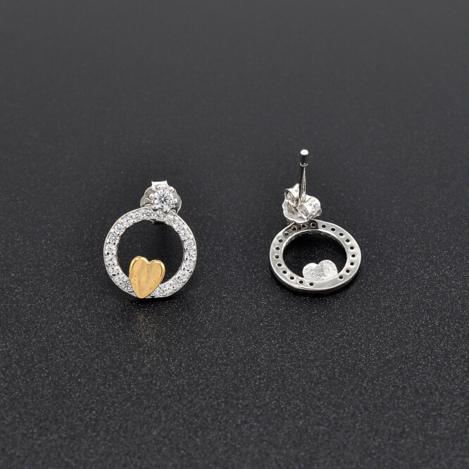 Cercei dama din argint placat cu aur 18K BGP-AG-C-06