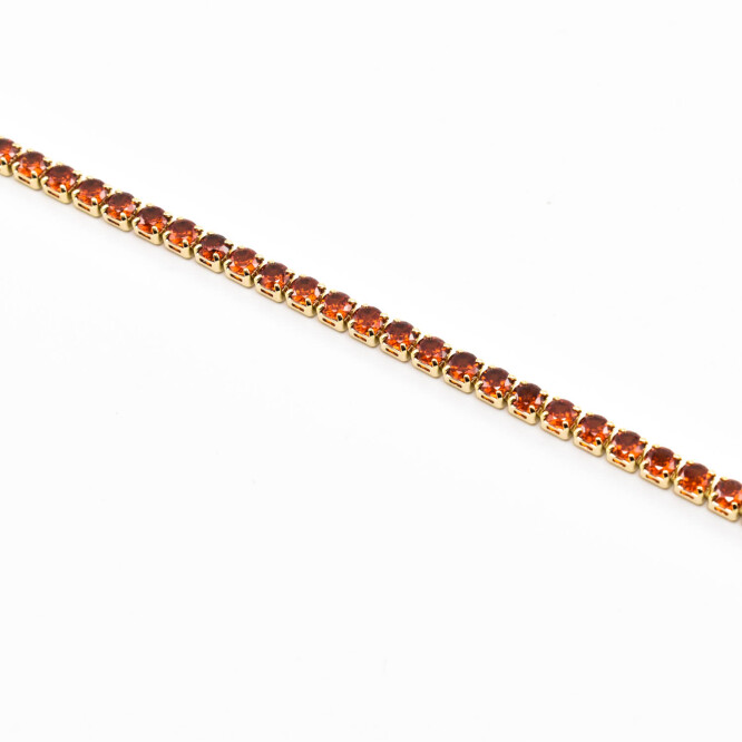 Bratara dama placata cu aur 18k cu cristale swarovski