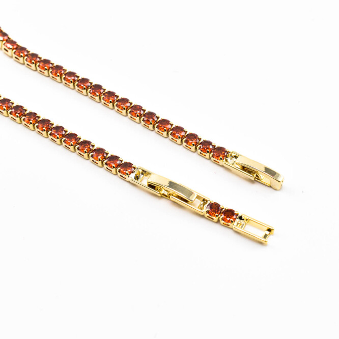 Bratara dama placata cu aur 18k cu cristale swarovski