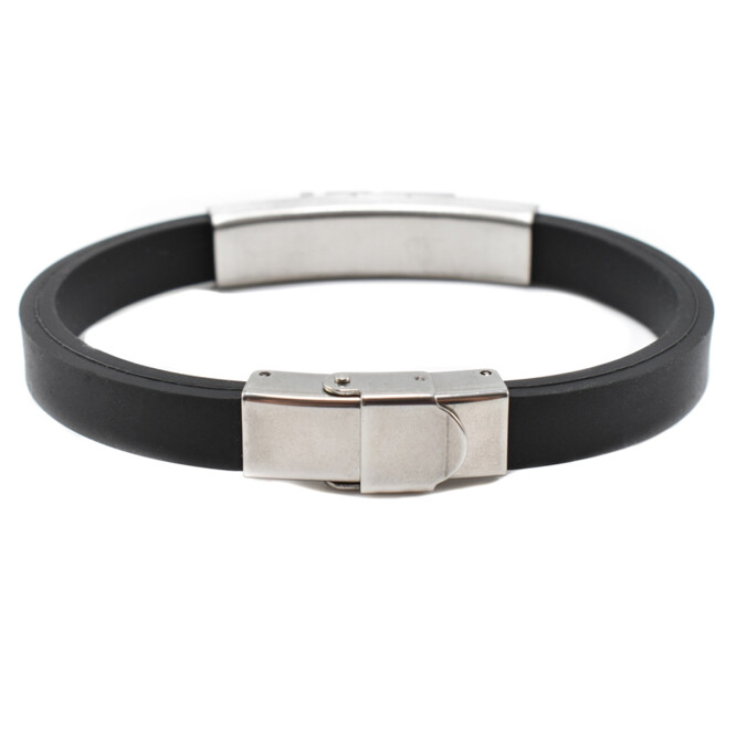 Bratara barbati Stainless Steel din silicon BBB-158