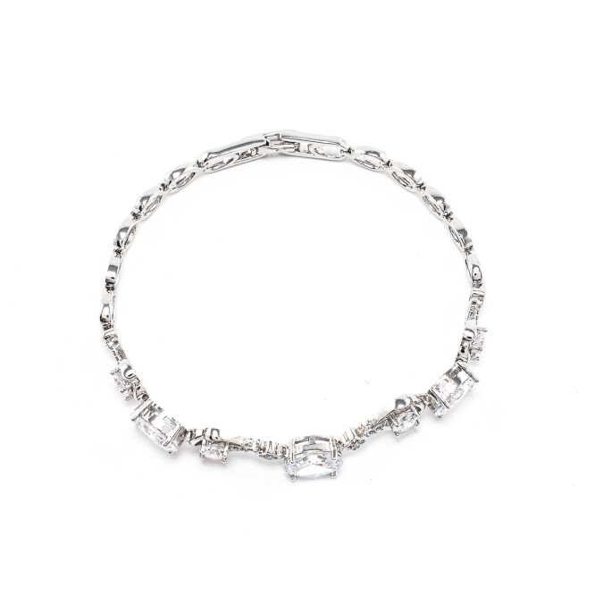 Bratara dama argintie placata cu aur 18k
