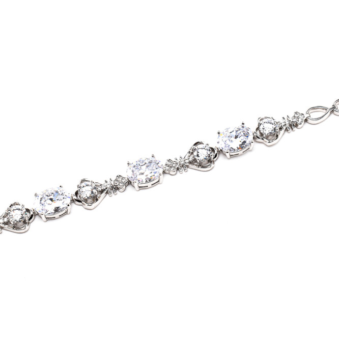 Bratara dama argintie placata cu aur 18k