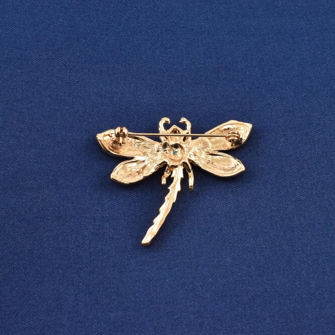 Brosa "Libelula" cu cristale zirconia