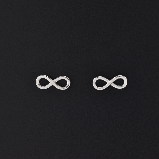 Cercei dama din argint sub forma de infinit