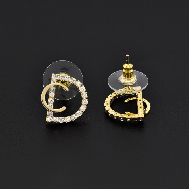 Cercei dama din argint placat cu aur 18K  BGP-AG-C-30