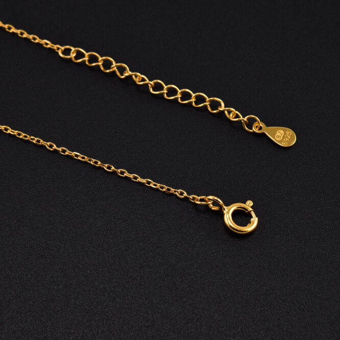 Bratara dama din argint placat cu aur 18K, accesoriu in forma de potcoava