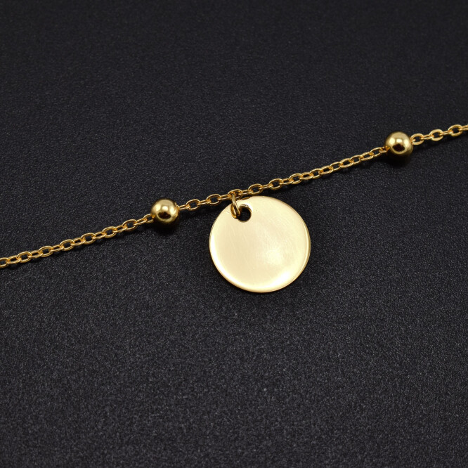 Bratara dama din argint placata cu aur 18K BDAG-B-70