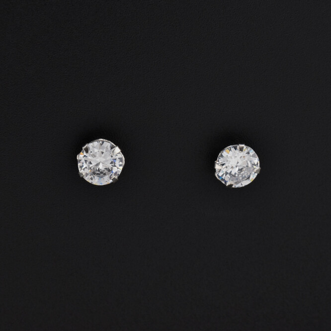 Cercei dama din argint ,,Diamant swarovski''