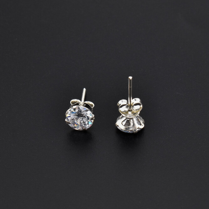 Cercei dama din argint ,,Diamant swarovski''