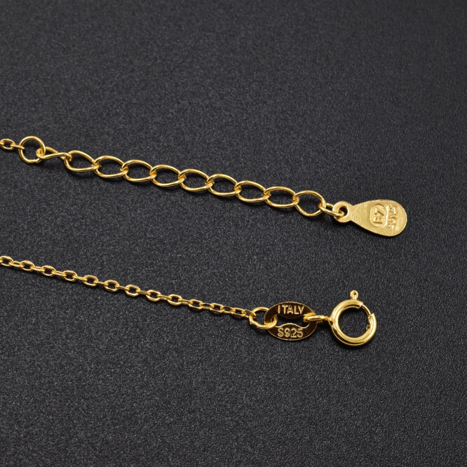 Bratara dama din argint placat cu aur 18K accesoriu in forma de banut