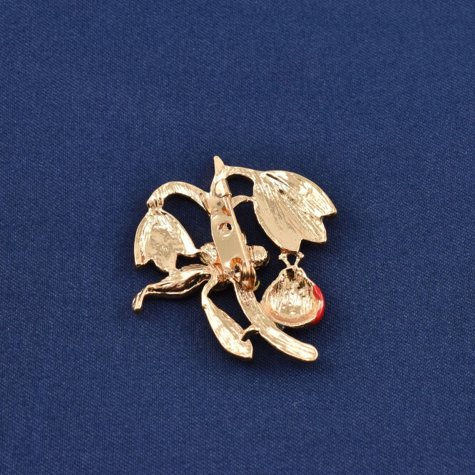 Martisor brosa "Ghiocei si buburuza"
