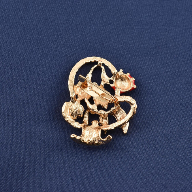 Martisor brosa "Cos cu ghiocei"